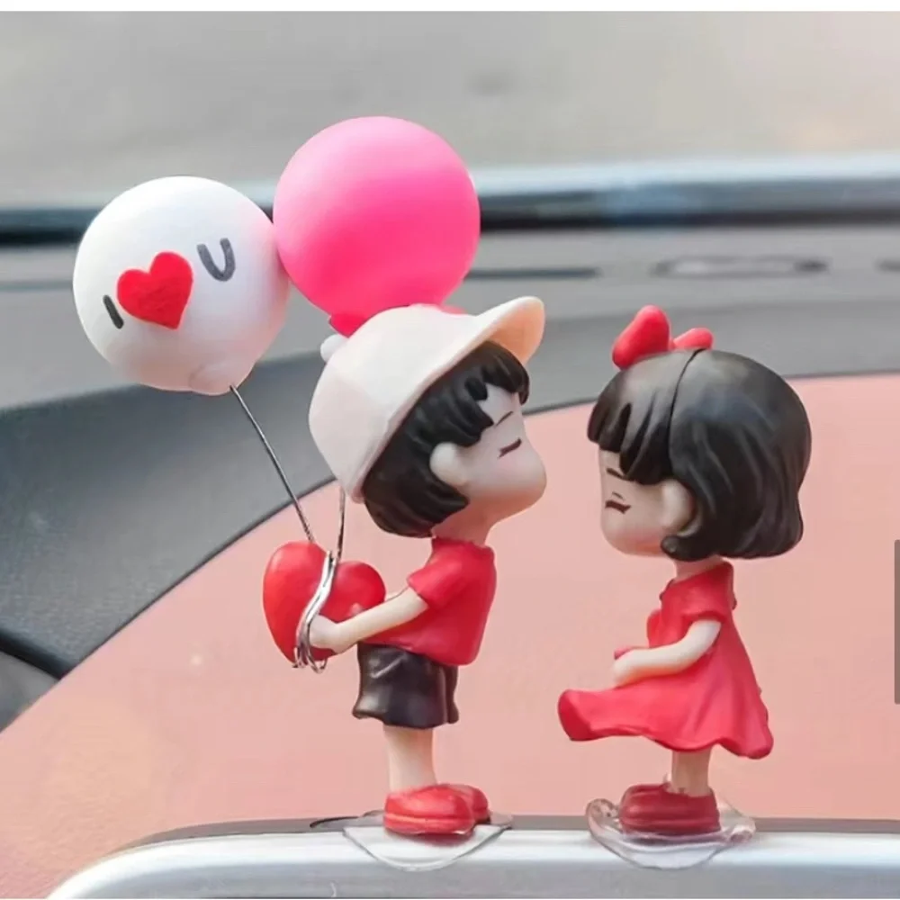 Valentines Day Special Cute Cartoon Couple Car Decor ornaments